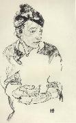 Egon Schiele Portrait of the Artist-s mother painting